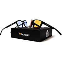 Horus X • Gafas antiluz azules para juegos y escritorio- con filtro de protección (50 – 100%) • Anti luz azul pantalla…